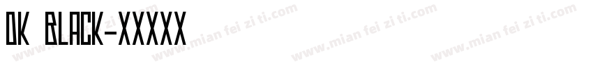 dk black字体转换